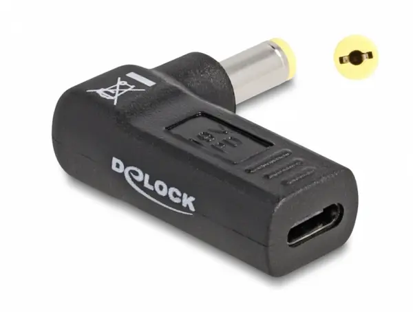 Adaptor de alimentare laptop USB type C la Acer 5.5 x 1.7 mm M-T 19.5V/3A, Delock 60009