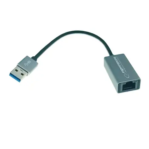 Adaptor de retea Esperanza ENA101, USB 3.0 la RJ-45, cablu 18 cm (Gri)