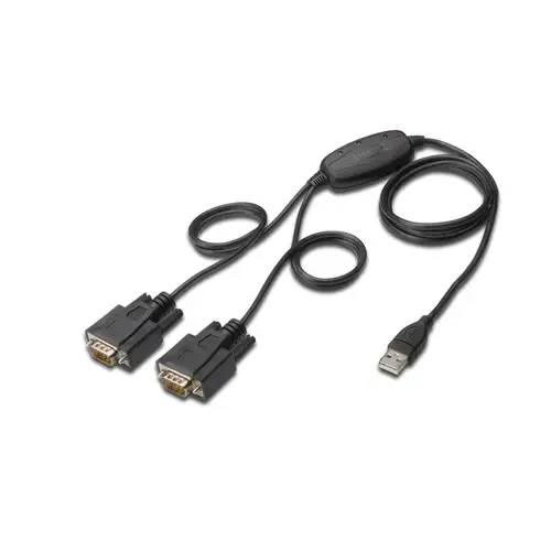 Adaptor Digitus DA-70158, USB/RS232, 1,5 m, Negru