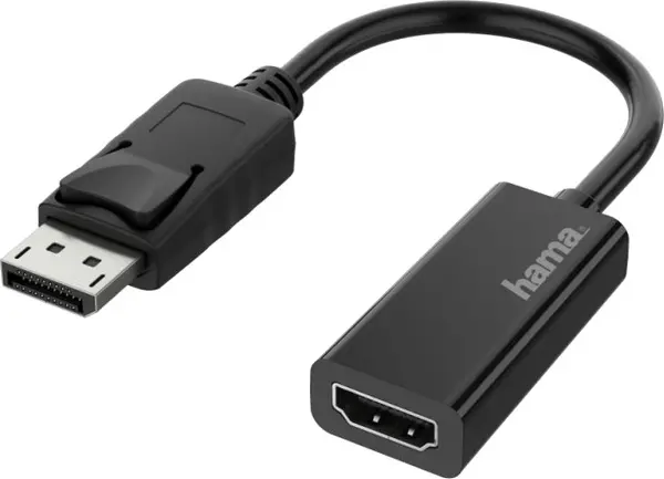 Adaptor Hama - 200335, DisplayPort/HDMI, negru