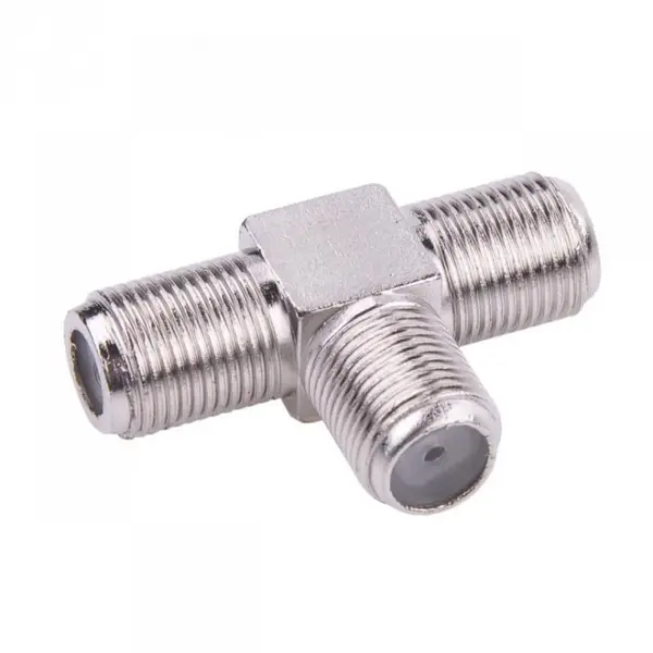 Adaptor mufa F antena/coaxial (TV) la 2 x mufa F M-M, ZLA0458
