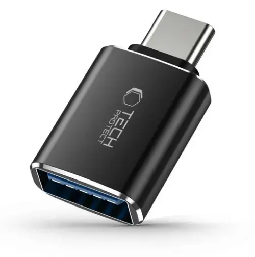 Adaptor OTG USB-C - USB-A Tech-Protect Ultraboost, Negru