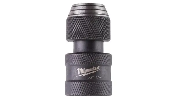 Adaptor pentru cheie tubulara Milwaukee, 1/2 inch, 1/4 inch Hex, DIN 3121/ ISO 1174, otel aliat, 4932471828