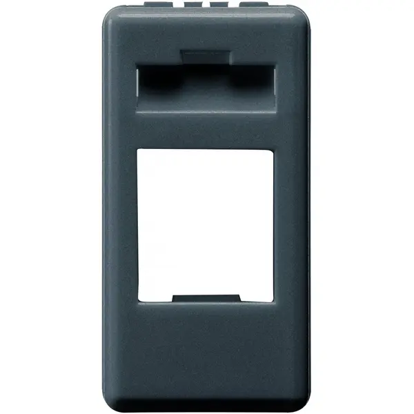 Adaptor pentru conector de date carcasa - AMP / KEYSTONE JACK Gewiss System GW21270, negru