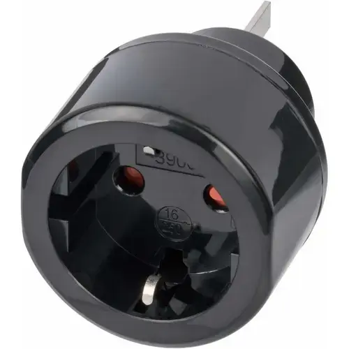 Adaptor priza Brennenstuhl 150844, 10 A, 250V, Australia/China (Negru)