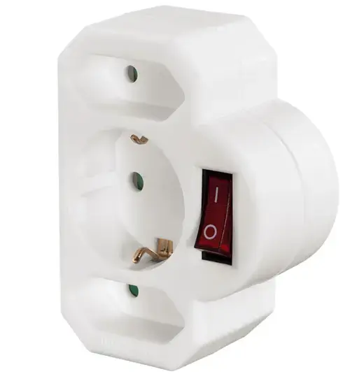 Adaptor priza Hama 108846 (Alb)