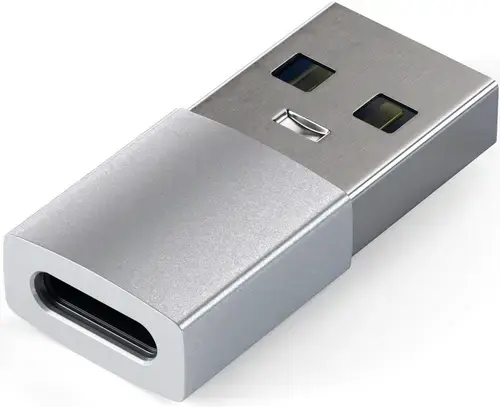Adaptor Satechi ST-TAUCS, USB Type-C - USB (Argintiu)