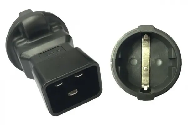 Adaptor Schuko mama la IEC C20 230V 16A, kpsr-03