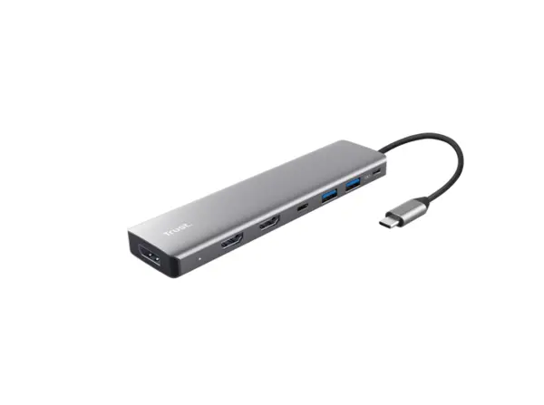 Adaptor Trust Dalyx 7 in 1, gri Adaptor Trust Dalyx 7 in 1, gri