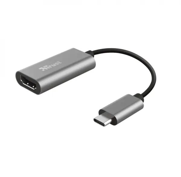 Adaptor Trust Dalyx, USB-C - HDMI, gri Adaptor Trust Dalyx, USB-C - HDMI, gri