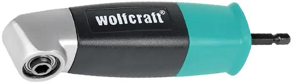 Adaptor unghiular pentru șurubelniță electrică Wolfcraft - 1/4'', 130 mm