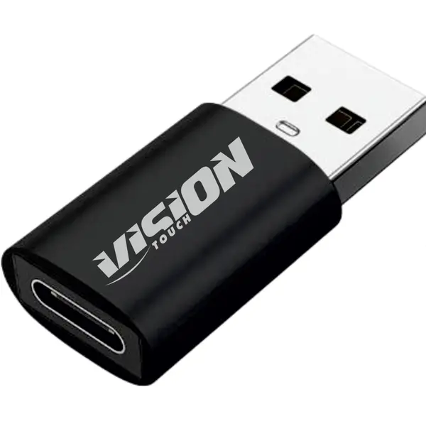 Adaptor universal Vision Touch VAC-A01N, USB Type C - USB Type A, Negru