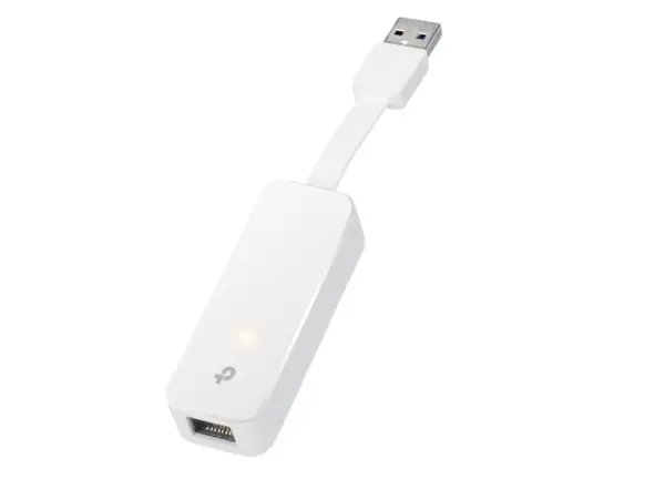 Adaptor USB 3.0 la mufa RJ45, Gigabit Ethernet pentru computere, TP-Link UE300, portabil, pliabil