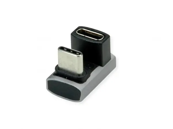 Adaptor USB 4 type C 240W unghi 360 grade U shape T-M Aluminiu, Roline 12.03.2935