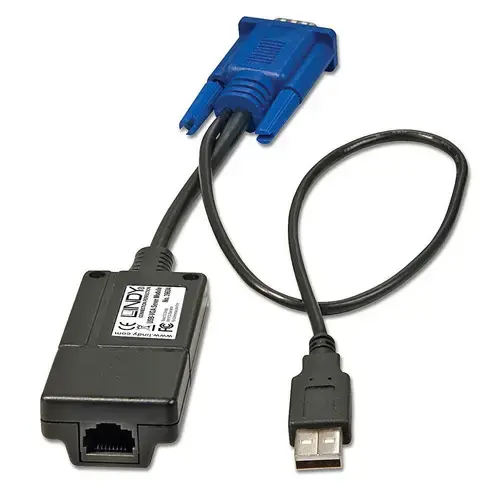 Adaptor USB la VGA, Lindy 39634, Negru/Albastru