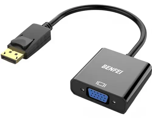 Adaptor Video Benfei, DisplayPort - VGA, 1080P, Negru