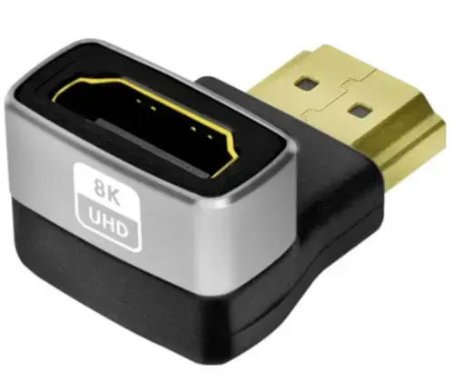 Adaptor Video LogiLink AH0005A, Angled, HDMI - HDMI, 8K, Negru