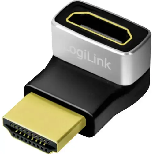Adaptor Video LogiLink AH0007A, Angled, HDMI - HDMI, 8K (Negru)