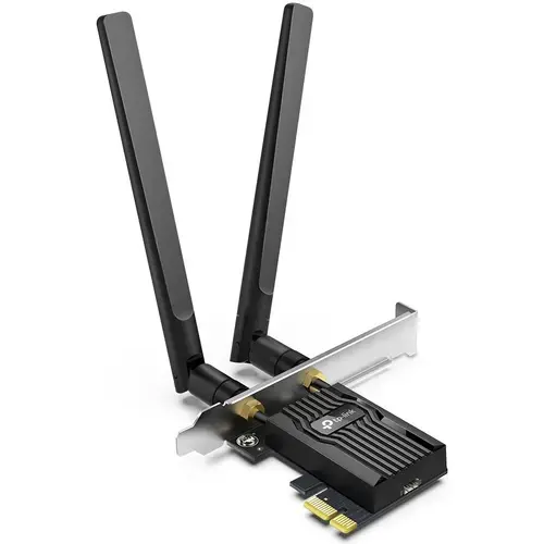 Adaptor Wi-Fi Bluetooth TP-Link Archer TX55E, adaptor PCIe, Wi-Fi 6, AX3000, Dual-Band, Bluetooth 5.2 (Negru)