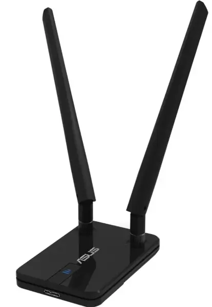 Adaptor Wireless ASUS USB-AC58, AC1300, WiFI 5, Dual-band, USB 3.0, 2 Antene externe (Negru)