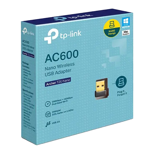 Adaptor wireless TP-Link Archer T2U Nano, AC600, Dual-Band