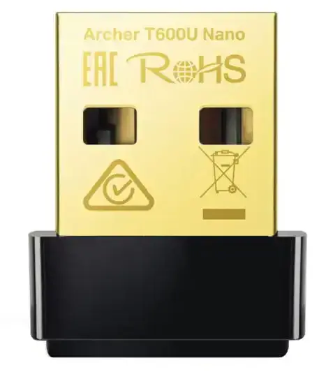 Adaptor Wireless TP-LINK Archer T600U Nano, Dual-Band 200 + 433 Mbps (Negru)