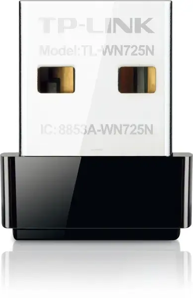 Adaptor Wireless TP-Link TL-WN725N, USB 2.0, 150 Mbps (Negru)