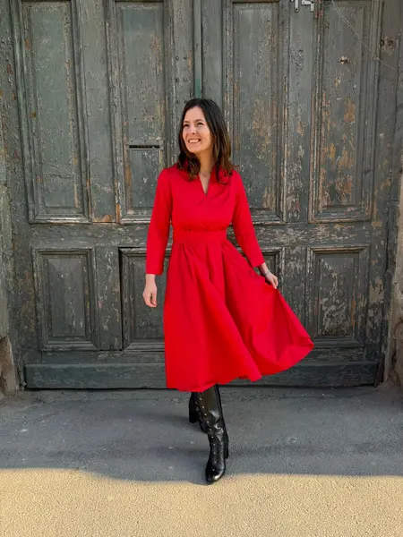 AdaRose Rochie roșie - S INTL