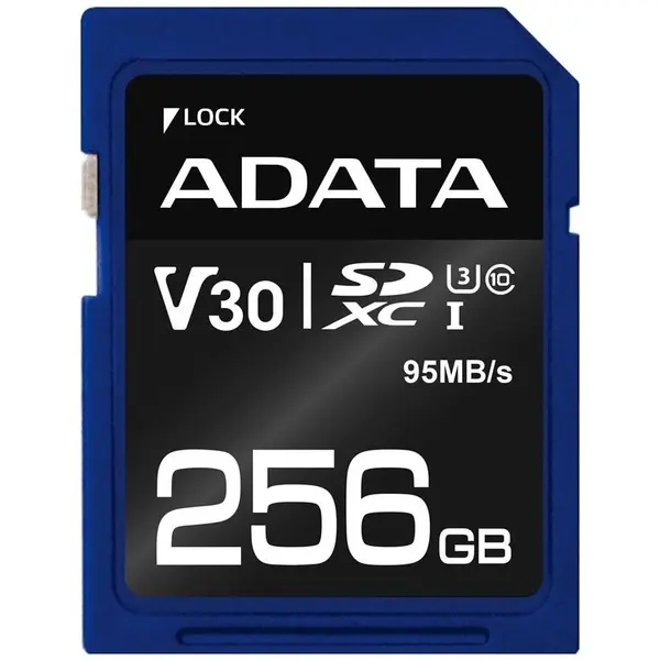 Adata Card de memorie adata premier pro sdxc uhs-i u3, class 10, 256 gb (r95/w60) retail