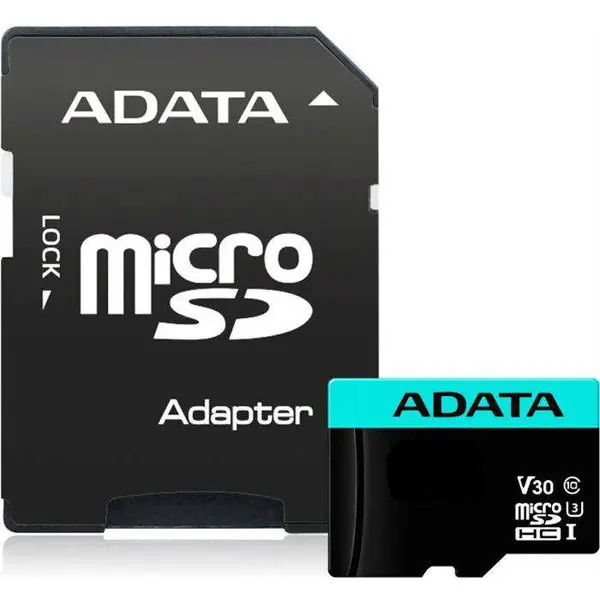Adata Card de memorie ADATA V30S 256 GB Premier Pro MicroSDXC Clasa 10 UHS-I U3 + Adaptor SD