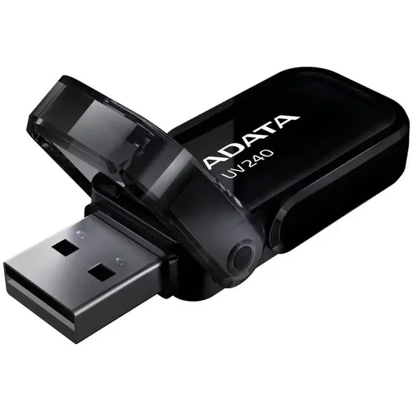 Adata Memorie USB ADATA UV240, 64 GB, USB 2.0, Negru