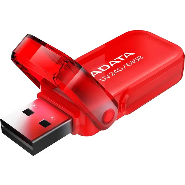 Adata Stick Memorie ADATA UV240, 64 GB, USB 2.0, Red