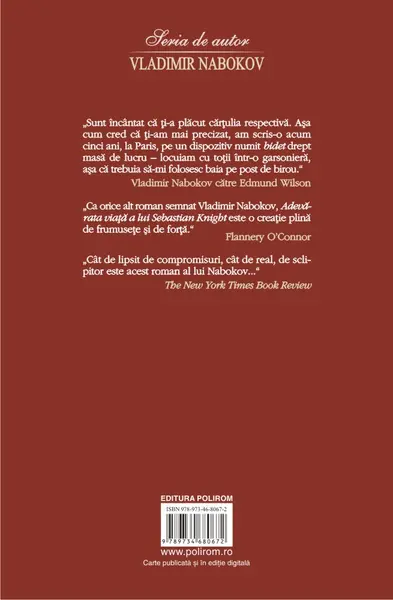 Adevarata viata a lui Sebastian Knight | Vladimir Nabokov