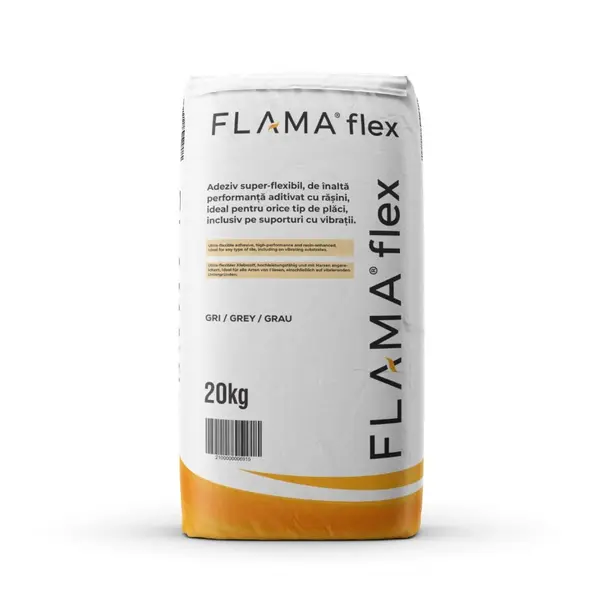 Adeziv FLAMAFlex 20kg ultra-flexibil profesional pentru lipire placi constructie semineu rezistenta temperatura ridicata
