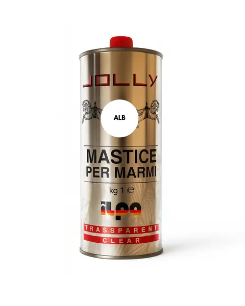 Adeziv Mastic Lichid Alb Pentru Marmura, Granit, Travertin si Piatra Naturala - Ilpa Jolly Bianco Liquido 0.75L cu Catalizator