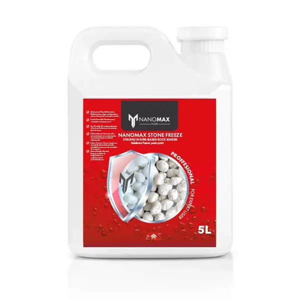 Adeziv PRO Fixare Pietre, Leagă și Stabilizează Pietrele decorative, Nanomax, 5L