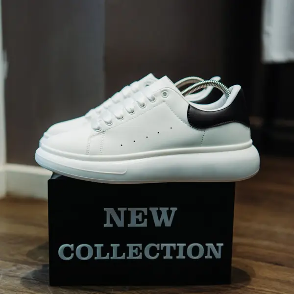 ADIDASI ALEXANDER GLOSSY WHITE-BLACK ABMQ22(095-7) (MĂRIME: 42)