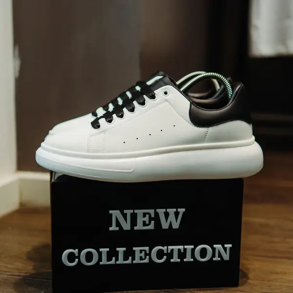 ADIDASI ALEXANDER GLOSSY WHITE-BLACK ABMQ23(095-8) (MĂRIME: 41)