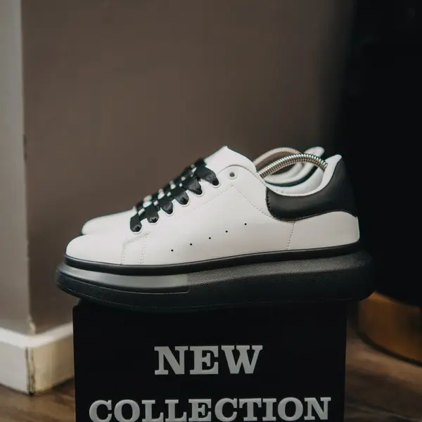 ADIDASI ALEXANDER WHITE-BLACK ABMQ11(088-6) (MĂRIME: 41)