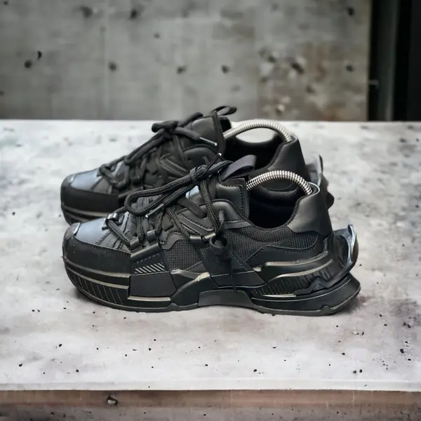 ADIDASI BARBATI FASHION ALL-BLACK ABDG4 (MĂRIME: 44)