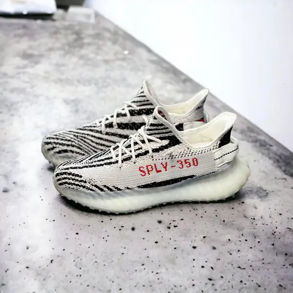 ADIDASI BARBATI YEEZY SPLY-350 WHITE&BLACK ABYZ2 (MĂRIME: 36)