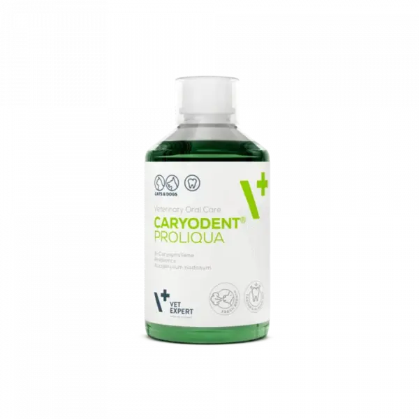 Aditiv oral pentru sanatatea cavitatii bucale la caini pisici Caryodent Proliqua 250 ml