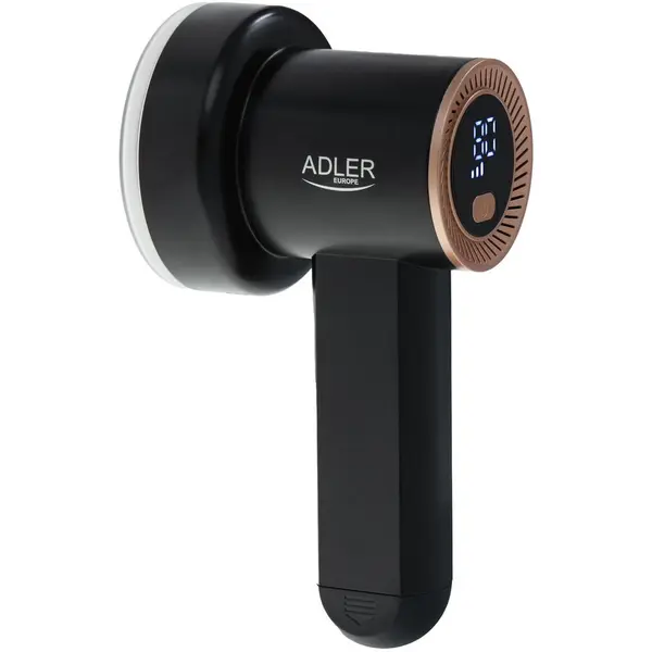 ADLER Aparat de indepartat scame Adler AD 9619, 3 viteze, Afisaj LED, 2000 mAh, Negru/Auriu