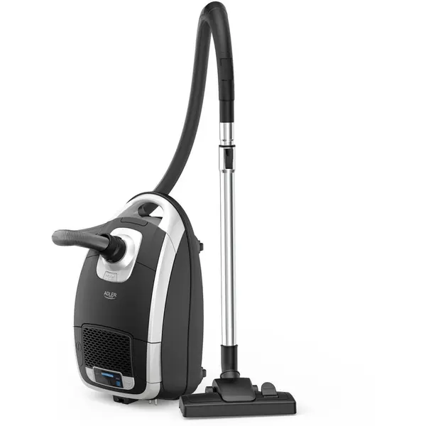 ADLER Aspirator cu sac Adler AD 7069, 3200 W, Sac 3.5 l, 18.000 Pa, 5 programe aspiratie, Negru-Alb