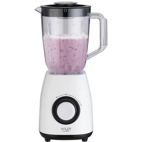 ADLER Blender Adler AD 4085, 1000 W, 1.5 l, 2 viteze, Cana din plastic fara BPA , Alb