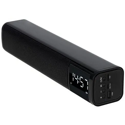 ADLER Boxa portabila cu Ceas Digital, ADLER AD 1191, Bluetooth, Alarma, Baterie 1200 mAh, Negru