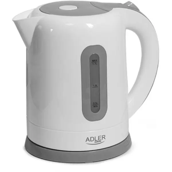 ADLER Fierbator Electric apa Adler AD 1234, 2200 W, 1.7 L, Alb-Gri
