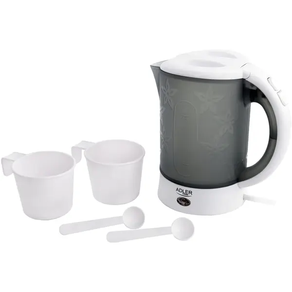 ADLER Fierbator electric pentru calatorie Adler AD 1268, 2 cani, 2 linguri, 600W