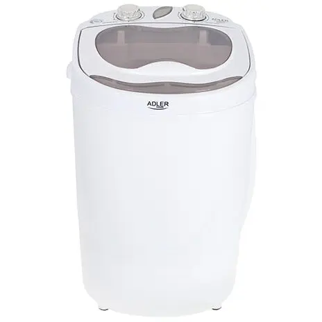ADLER Mini masina de spalat rufe Adler AD 8055, capacitate 3kg, ideala pentru calatorii, camping sau vacanta, alb