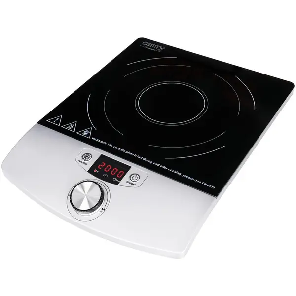 ADLER Plita cu inductie Camry CR 6515, 2000 W, Putere si temperatura reglabile, Negru-argintiu